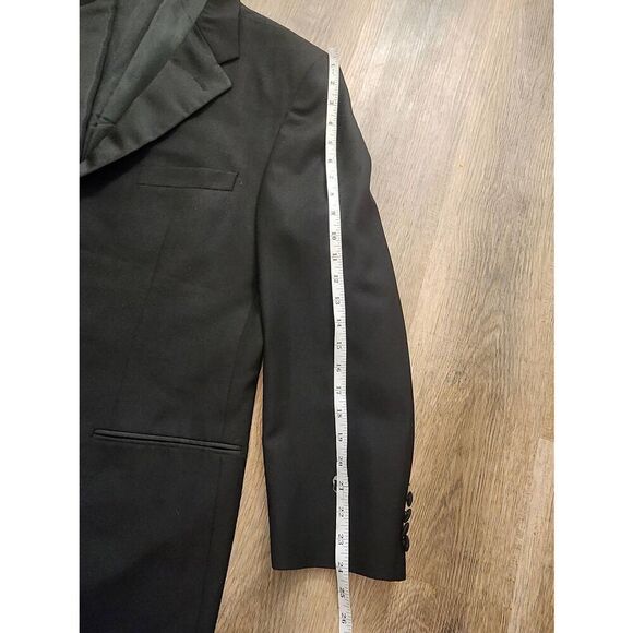 Corneliani MADE IN ITALY Tuxedo Suit Jacket Black 46 Long 100% virgin wool - Picture 8 of 9